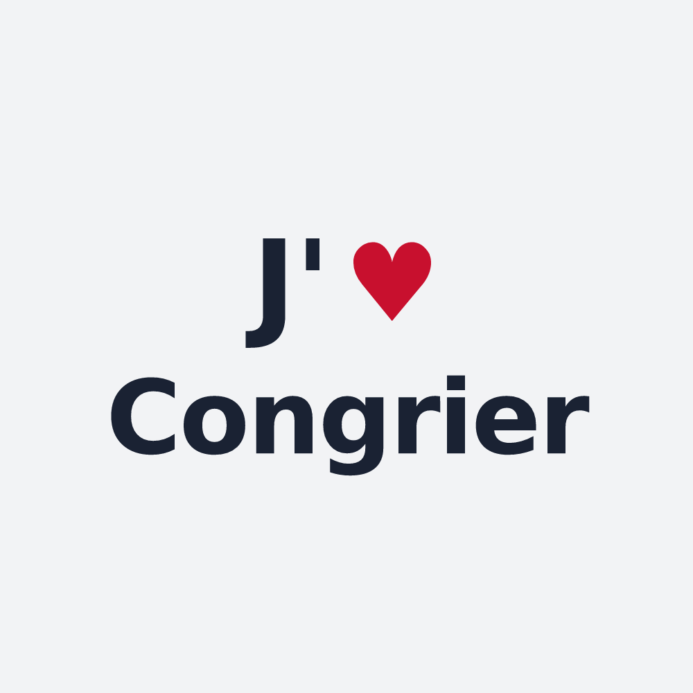 Poster personnalisé Congrier — design J'aime Congrier