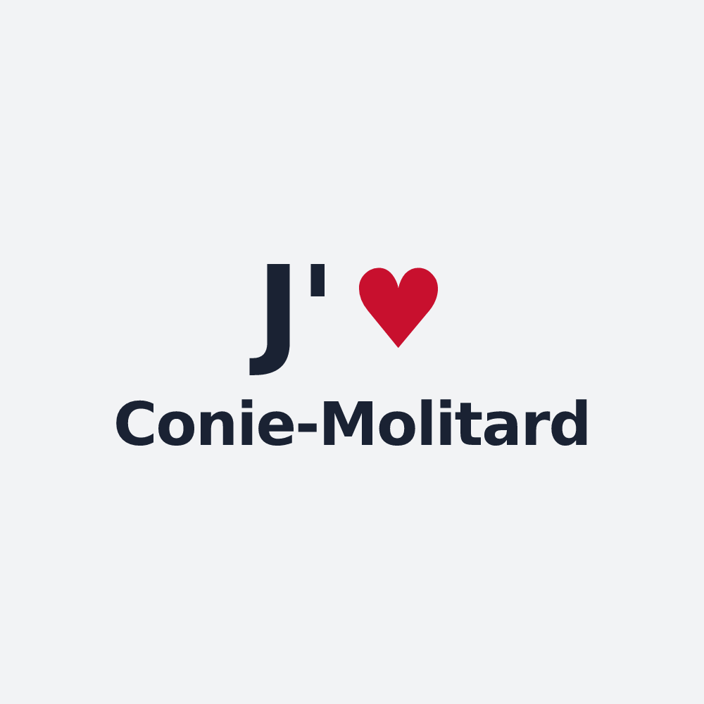 Poster personnalisé Conie-Molitard — design J'aime Conie-Molitard