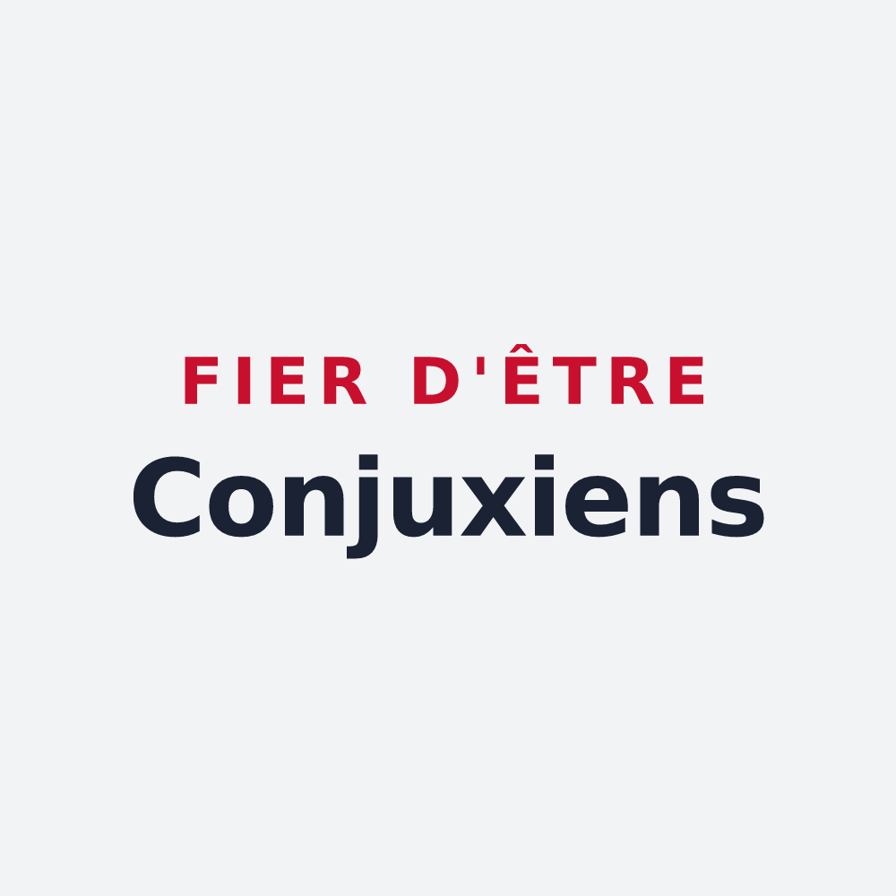 Poster « Fier d'être Conjuxiens » — design pour Conjux