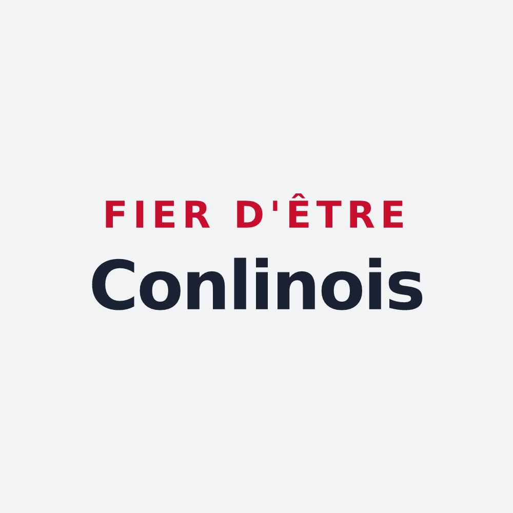 Poster « Fier d'être Conlinois » — design pour Conlie