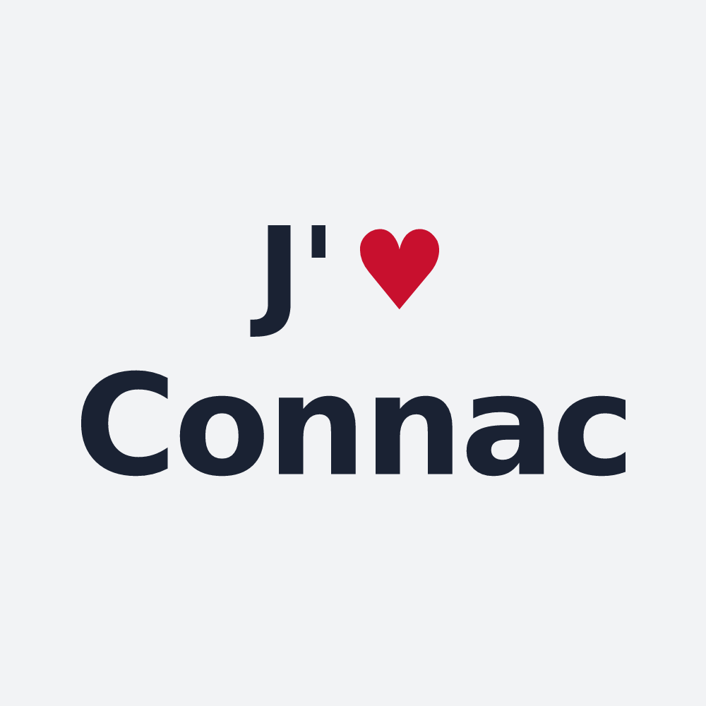 Poster personnalisé Connac — design J'aime Connac
