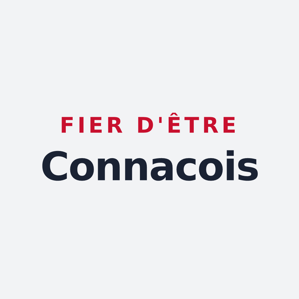 Poster « Fier d'être Connacois » — design pour Connac