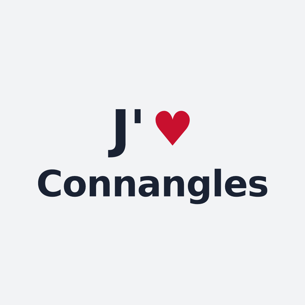 Poster personnalisé Connangles — design J'aime Connangles