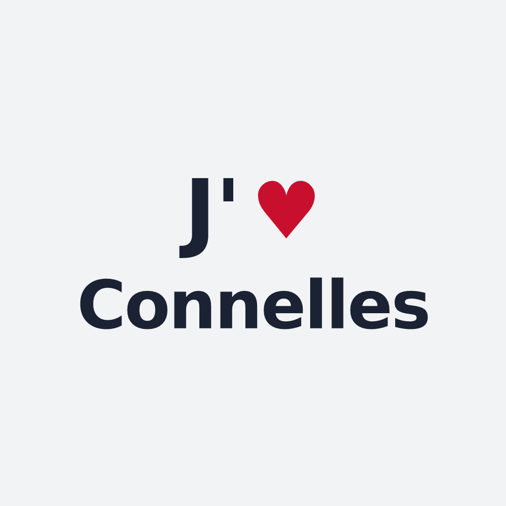 Poster personnalisé Connelles — design J'aime Connelles