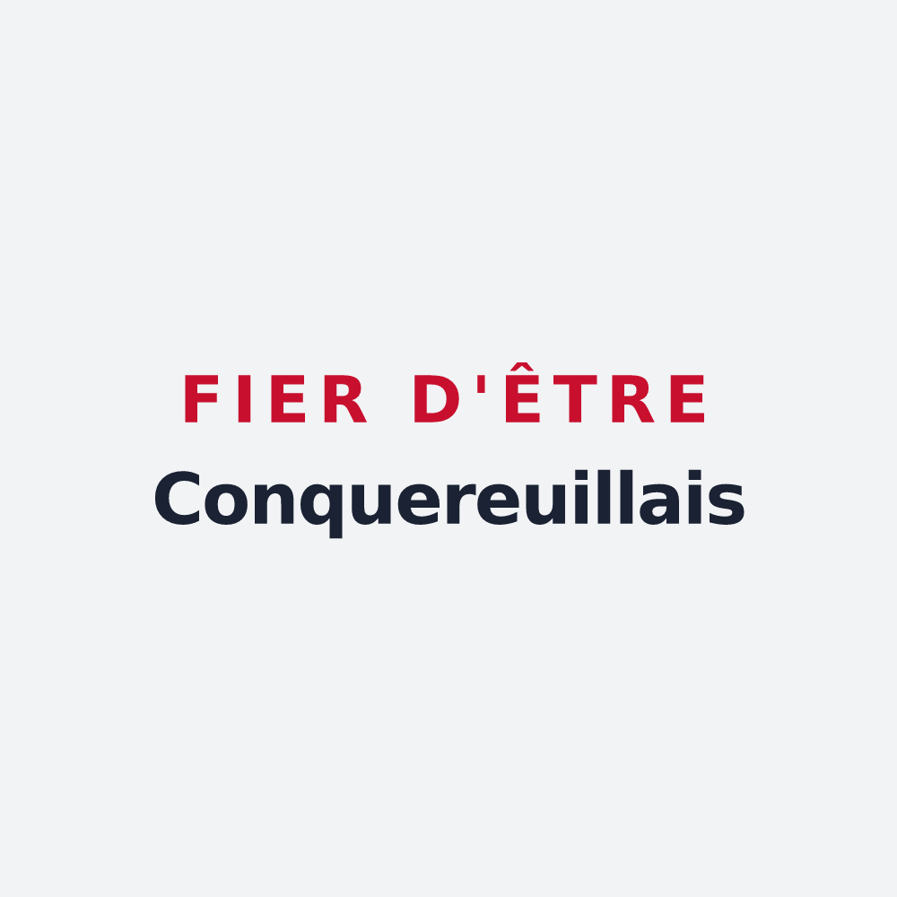 Poster « Fier d'être Conquereuillais » — design pour Conquereuil