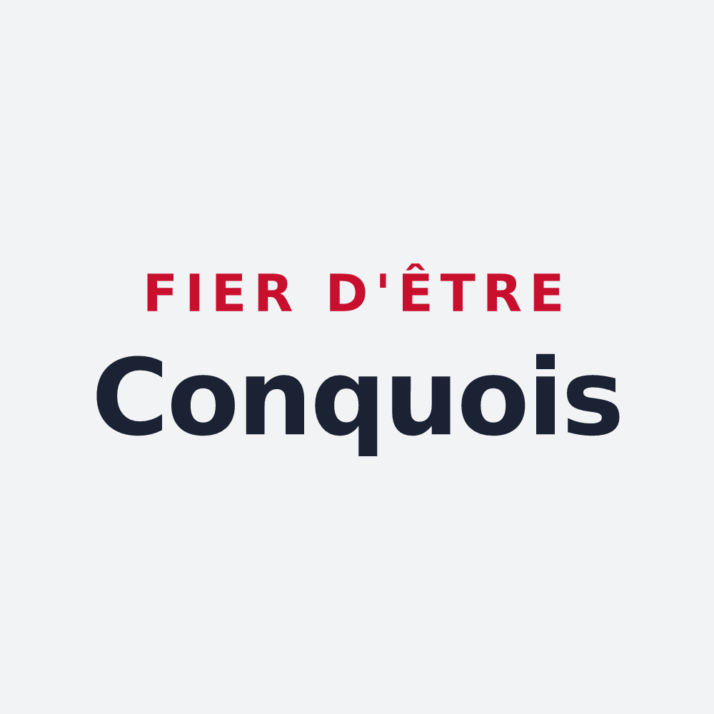 Poster « Fier d'être Conquois » — design pour Conques-sur-Orbiel
