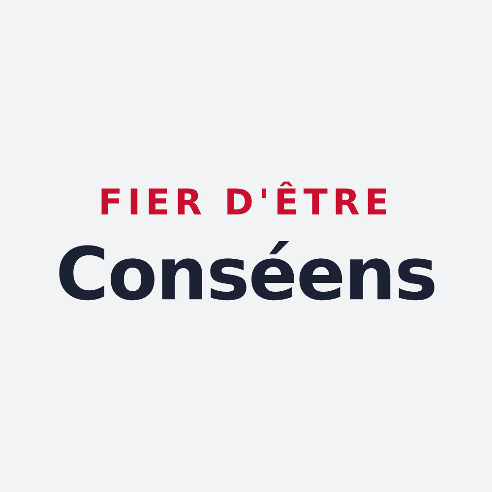 Poster « Fier d'être Conséens » — design pour Cons-la-Grandville