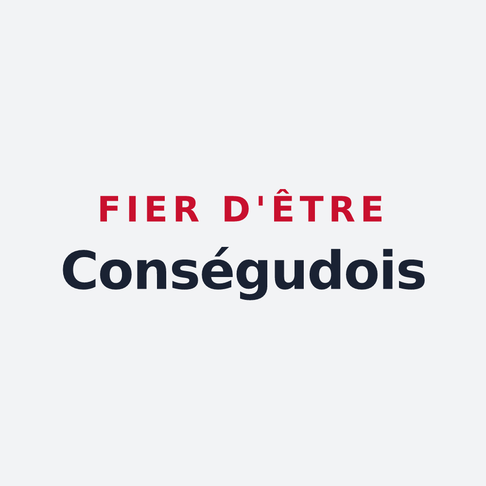 Poster « Fier d'être Conségudois » — design pour Conségudes