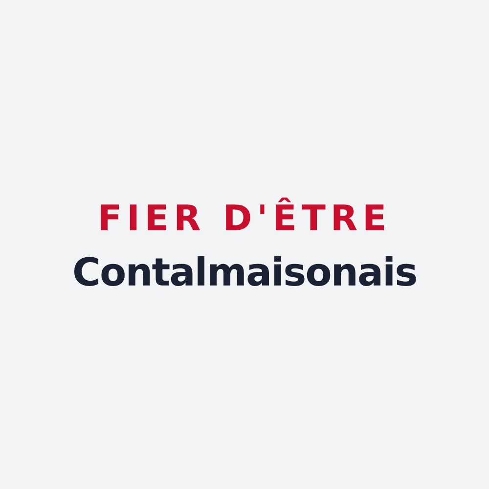Poster « Fier d'être Contalmaisonais » — design pour Contalmaison