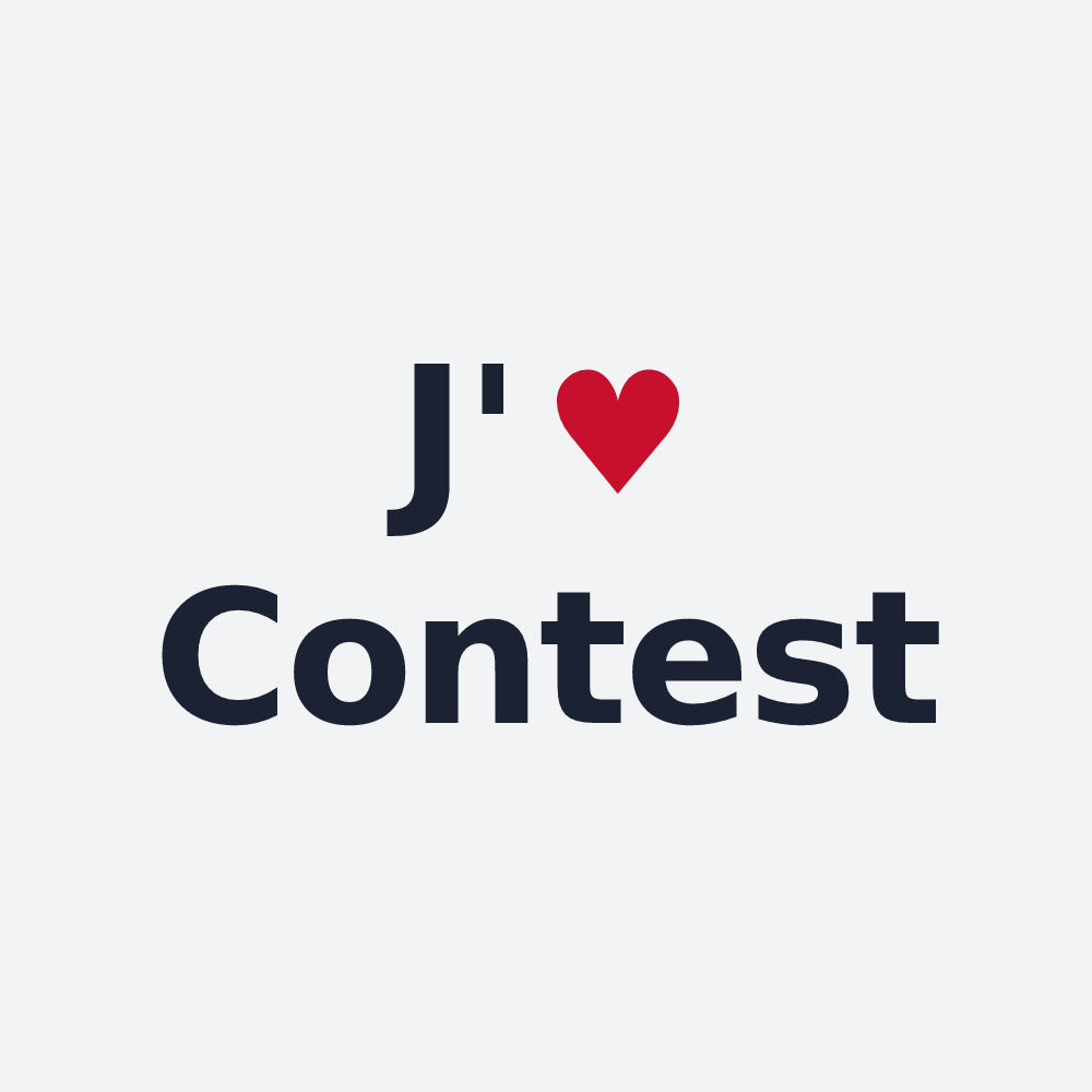 Poster personnalisé Contest — design J'aime Contest
