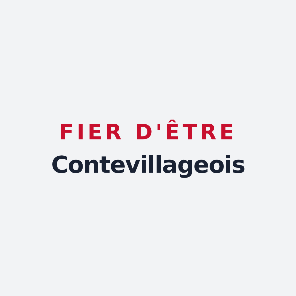 Poster « Fier d'être Contevillageois » — design pour Conteville