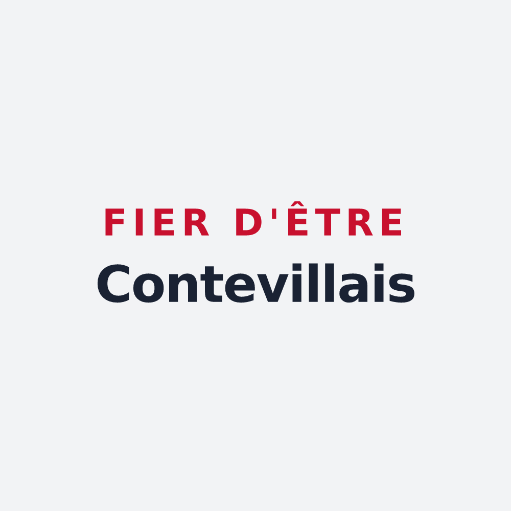 Poster « Fier d'être Contevillais » — design pour Conteville