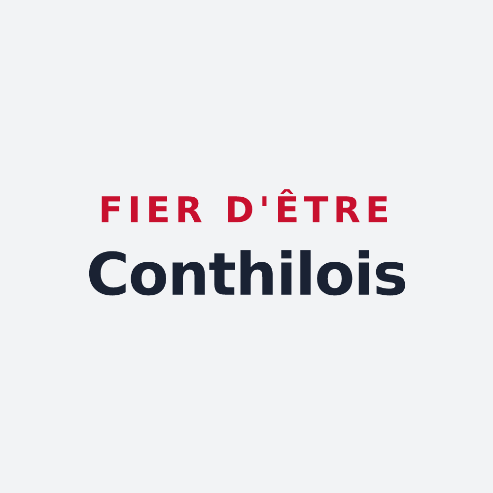 Poster « Fier d'être Conthilois » — design pour Conthil