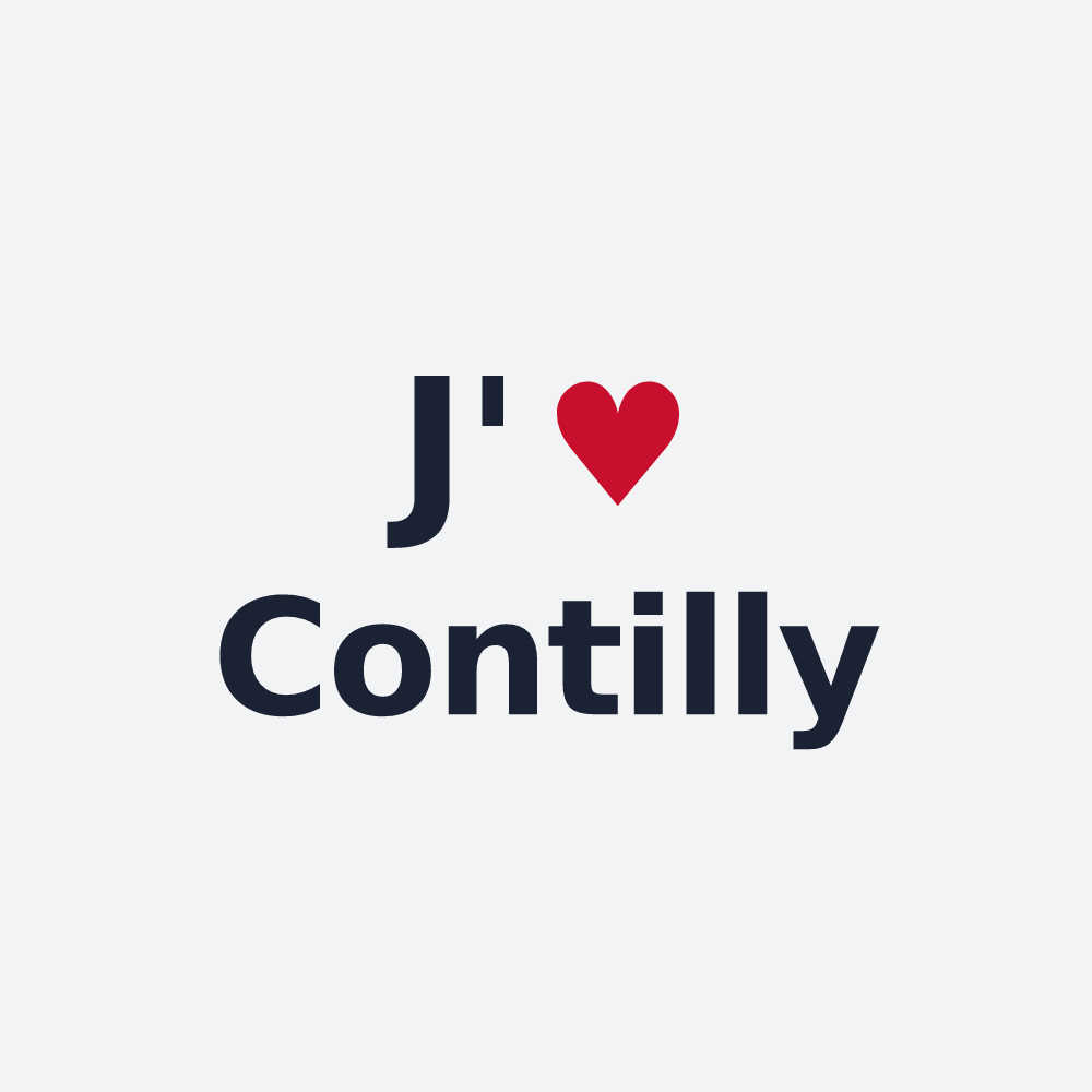 Poster personnalisé Contilly — design J'aime Contilly
