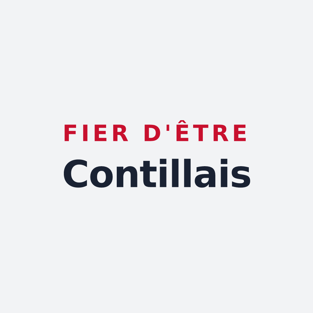 Poster « Fier d'être Contillais » — design pour Contilly