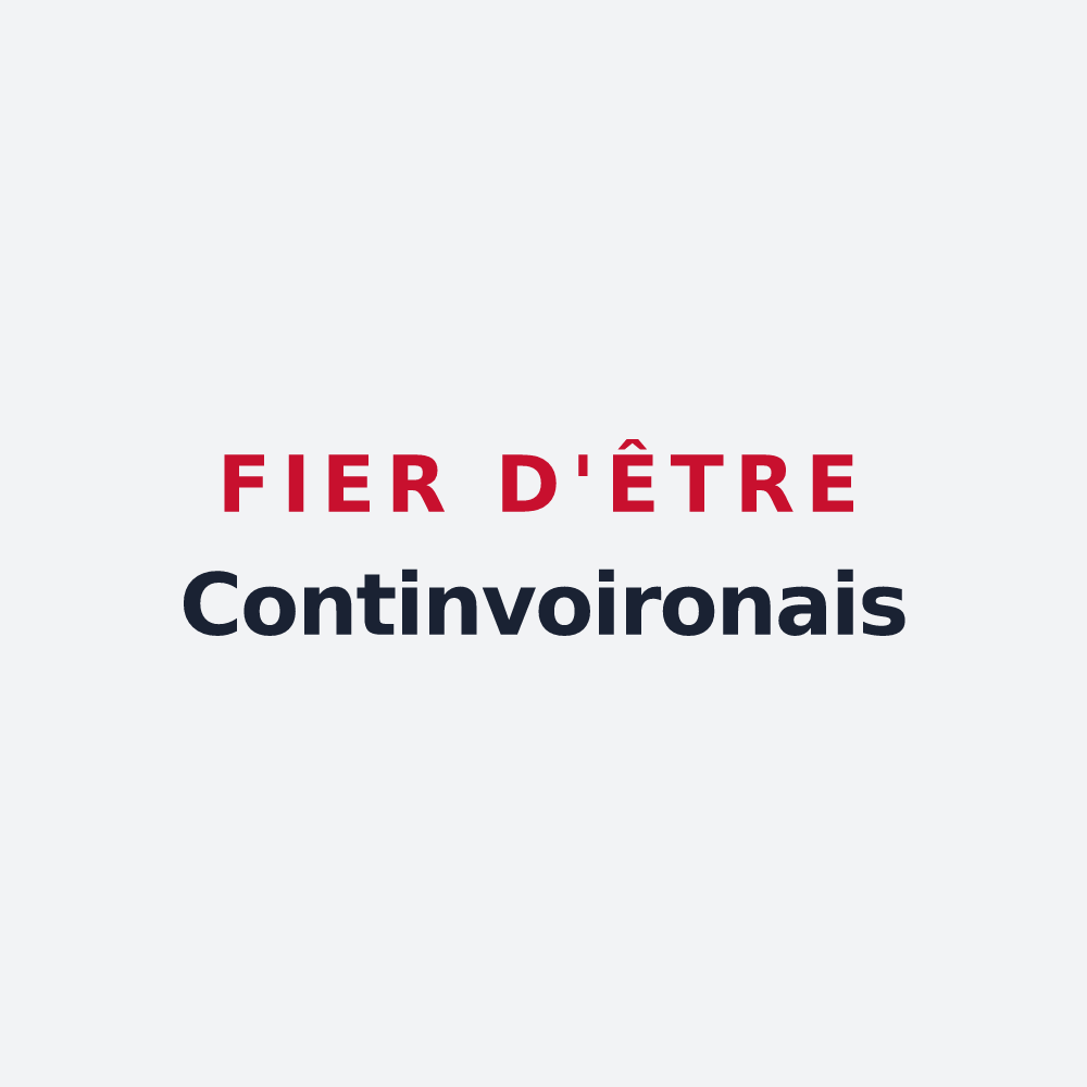 Poster « Fier d'être Continvoironais » — design pour Continvoir