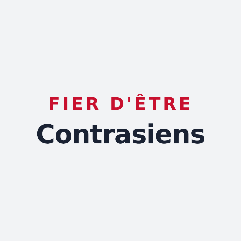 Poster « Fier d'être Contrasiens » — design pour Contrazy