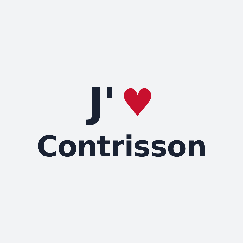 Poster personnalisé Contrisson — design J'aime Contrisson