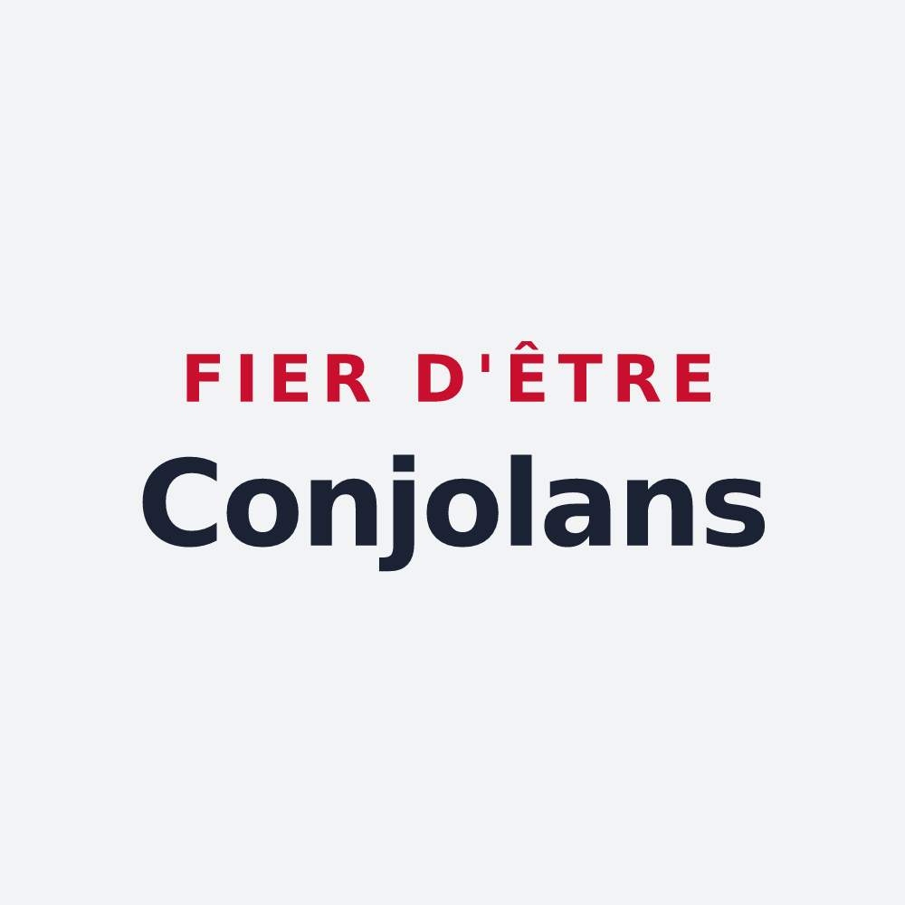 Poster « Fier d'être Conjolans » — design pour Conzieu