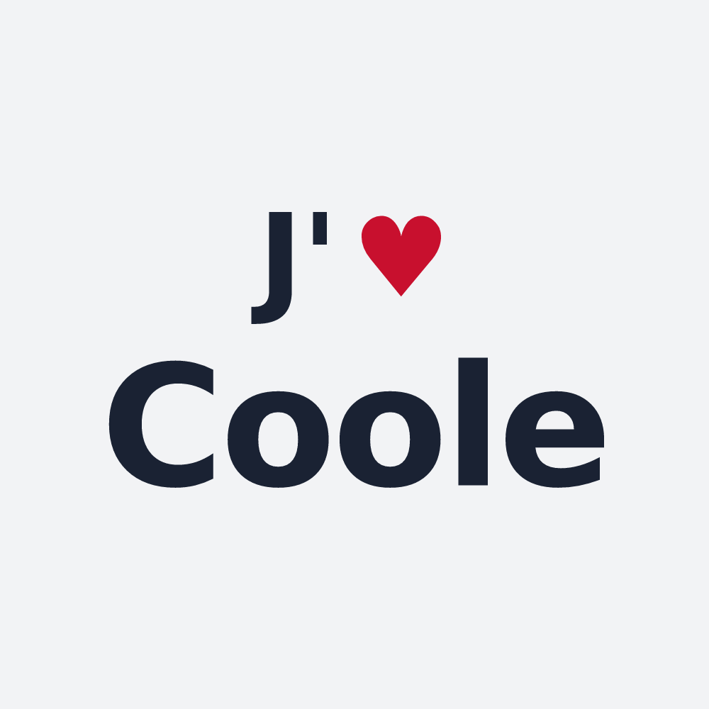 Poster personnalisé Coole — design J'aime Coole