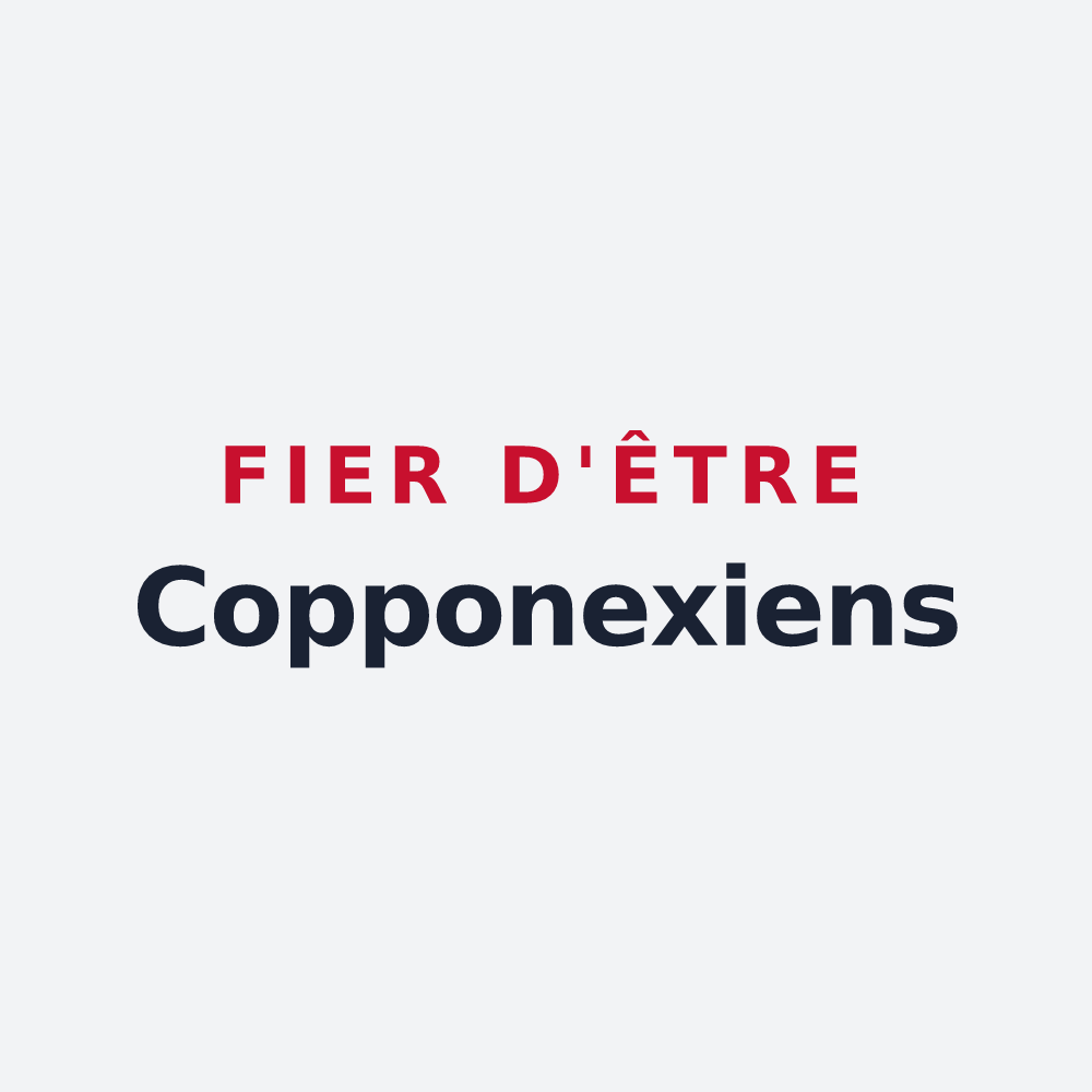 Poster « Fier d'être Copponexiens » — design pour Copponex