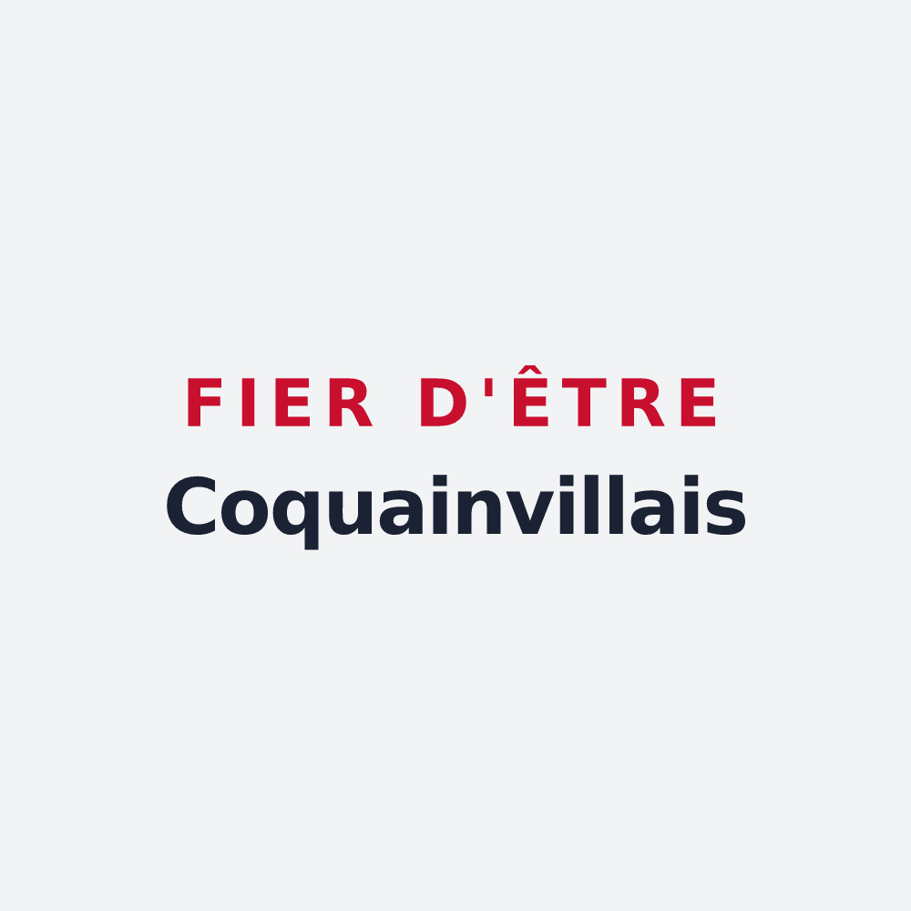 Poster « Fier d'être Coquainvillais » — design pour Coquainvilliers