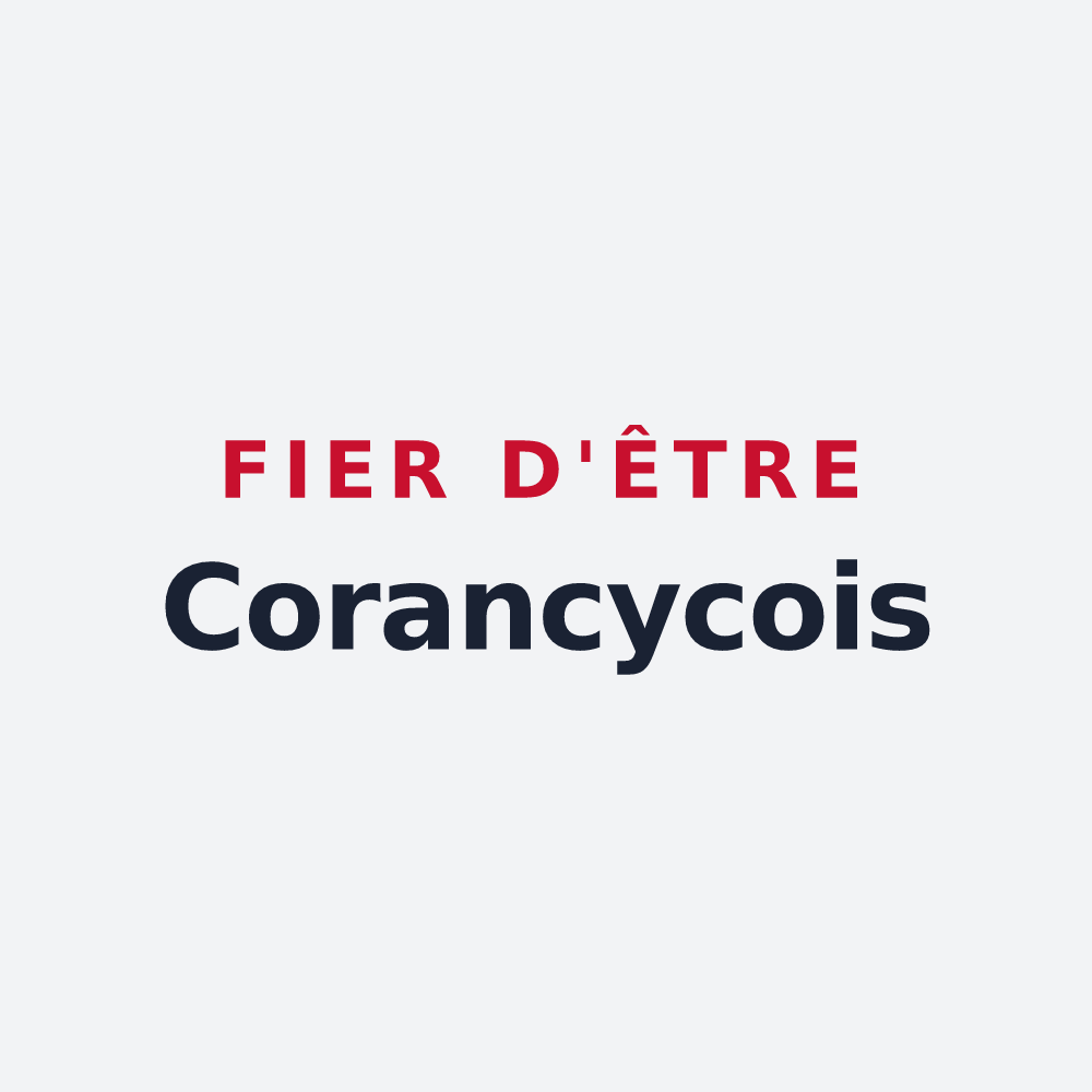 Poster « Fier d'être Corancycois » — design pour Corancy