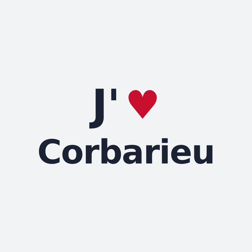 Poster personnalisé Corbarieu — design J'aime Corbarieu