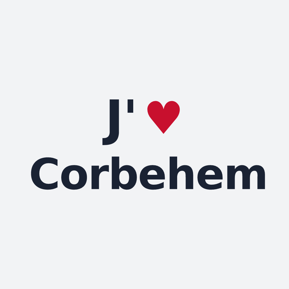 Poster personnalisé Corbehem — design J'aime Corbehem
