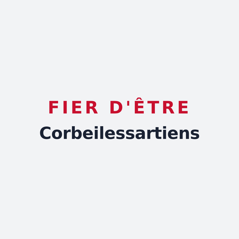 Poster « Fier d'être Corbeilessartiens » — design pour Corbeil-Cerf