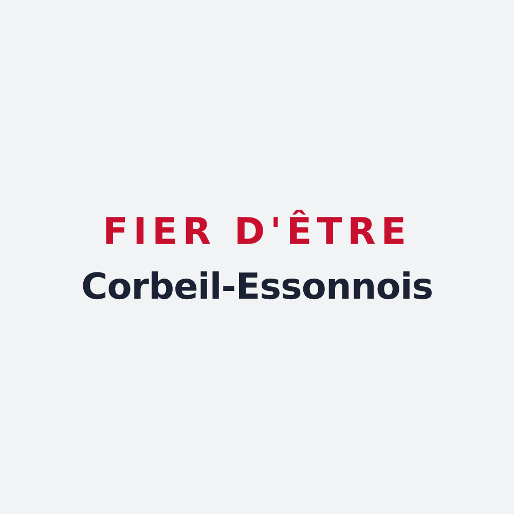 Poster « Fier d'être Corbeil-Essonnois » — design pour Corbeil-Essonnes