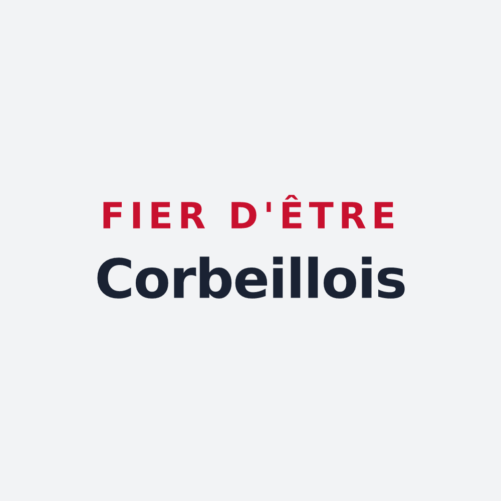 Poster « Fier d'être Corbeillois » — design pour Corbeilles