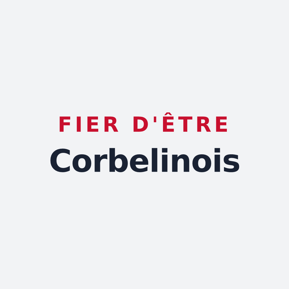 Poster « Fier d'être Corbelinois » — design pour Corbelin