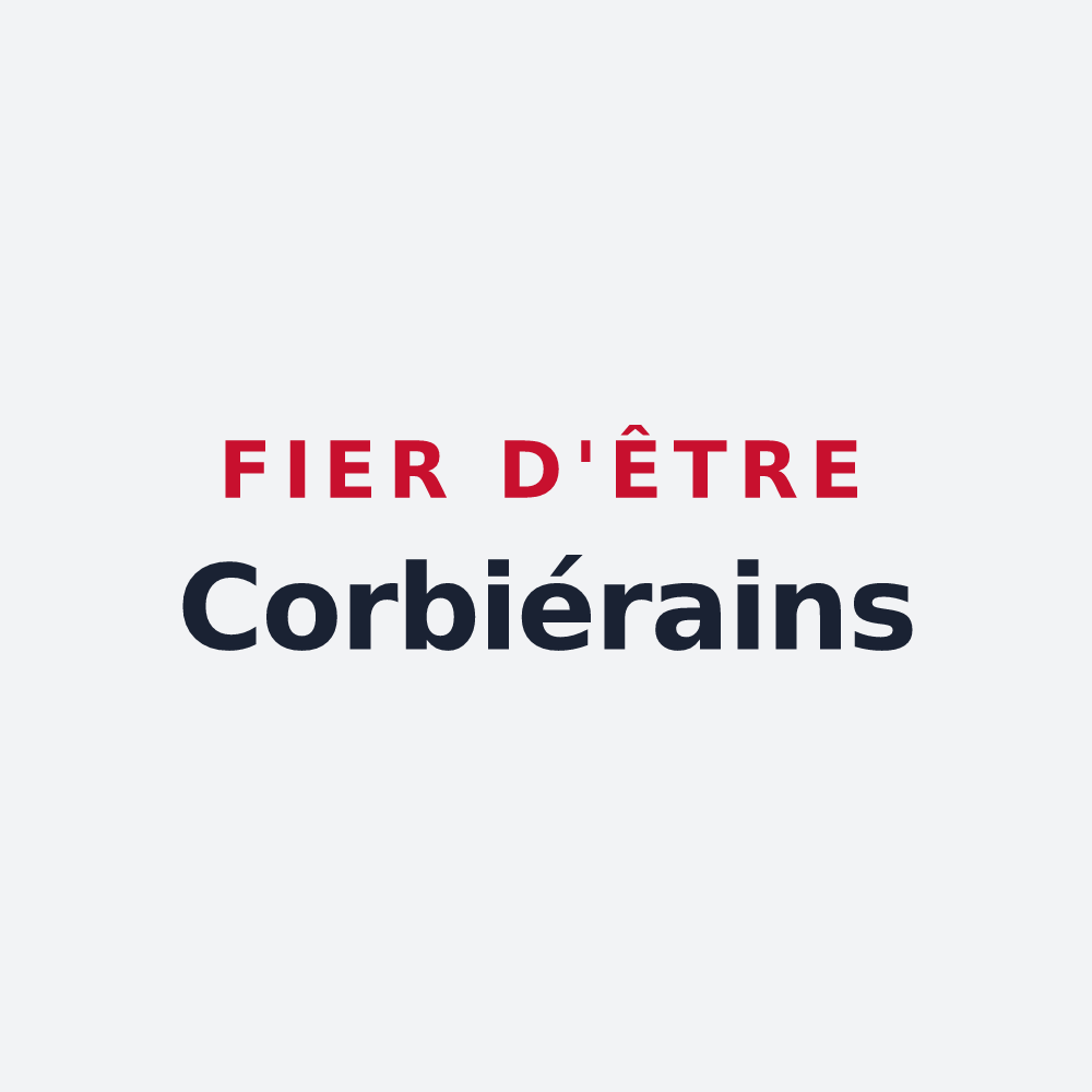 Poster « Fier d'être Corbiérains » — design pour Corbières-en-Provence