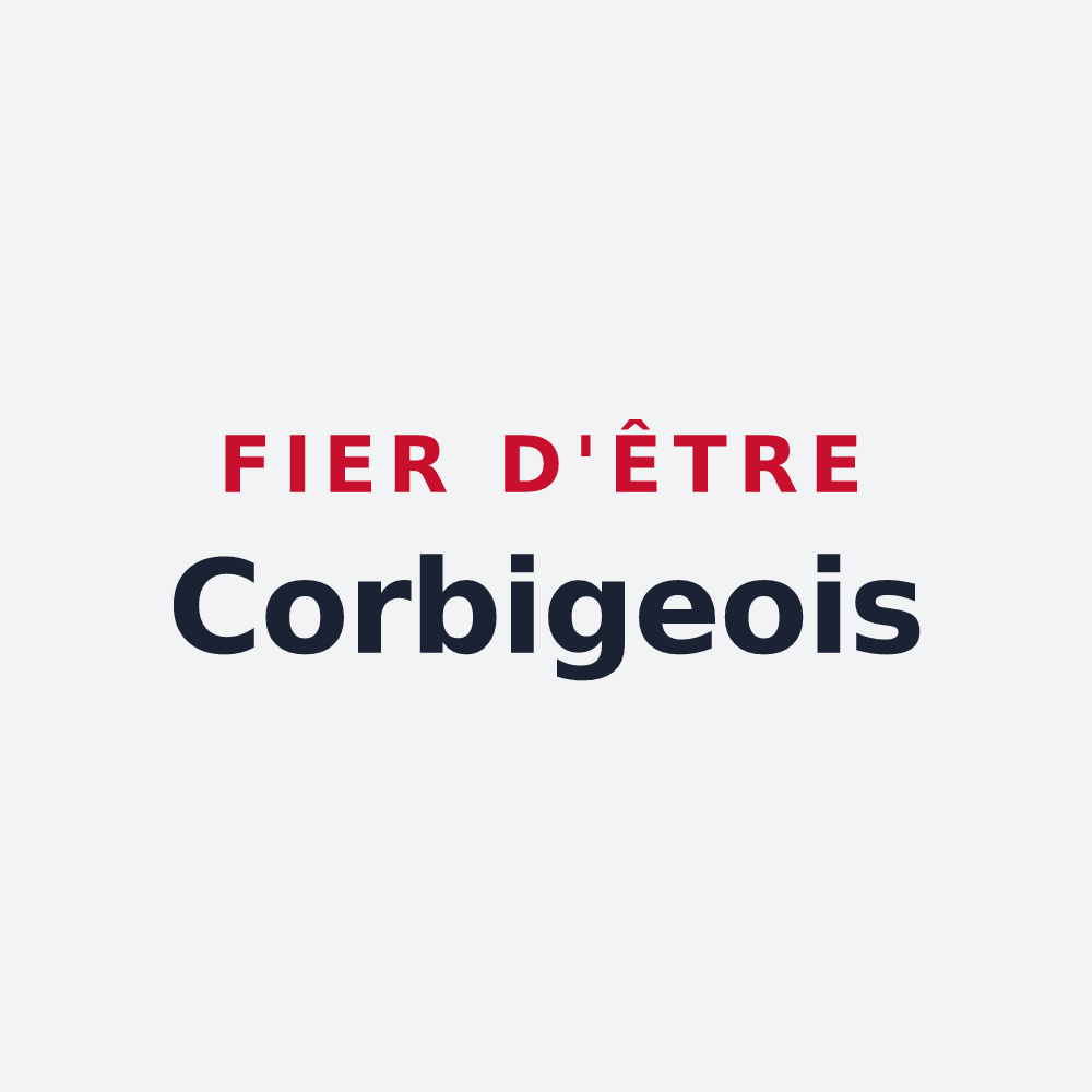 Poster « Fier d'être Corbigeois » — design pour Corbigny