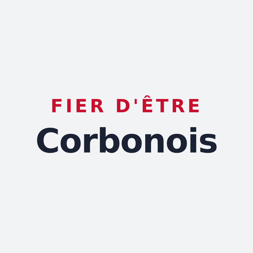 Poster « Fier d'être Corbonois » — design pour Corbonod