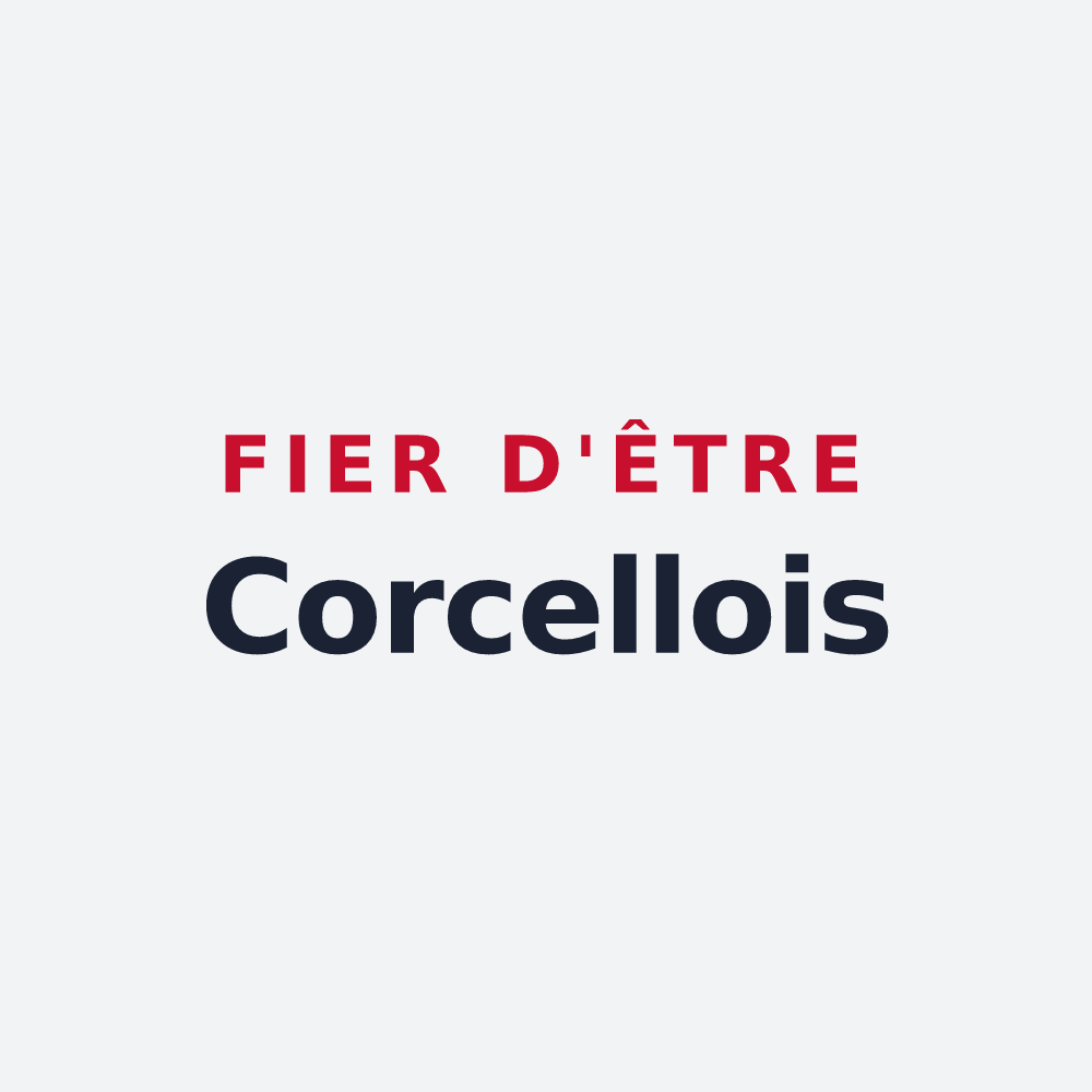 Poster « Fier d'être Corcellois » — design pour Corcelles-les-Arts