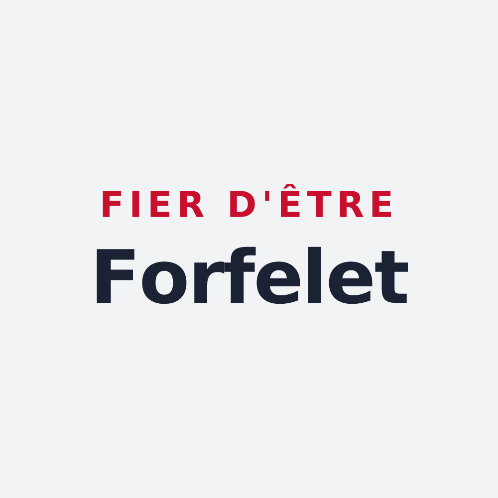 Poster « Fier d'être Forfelet » — design pour Corcieux