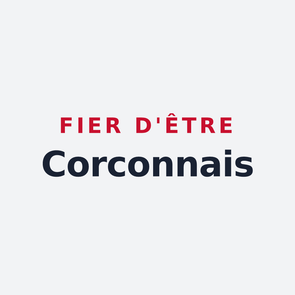Poster « Fier d'être Corconnais » — design pour Corconne
