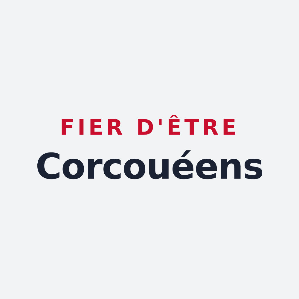 Poster « Fier d'être Corcouéens » — design pour Corcoué-sur-Logne