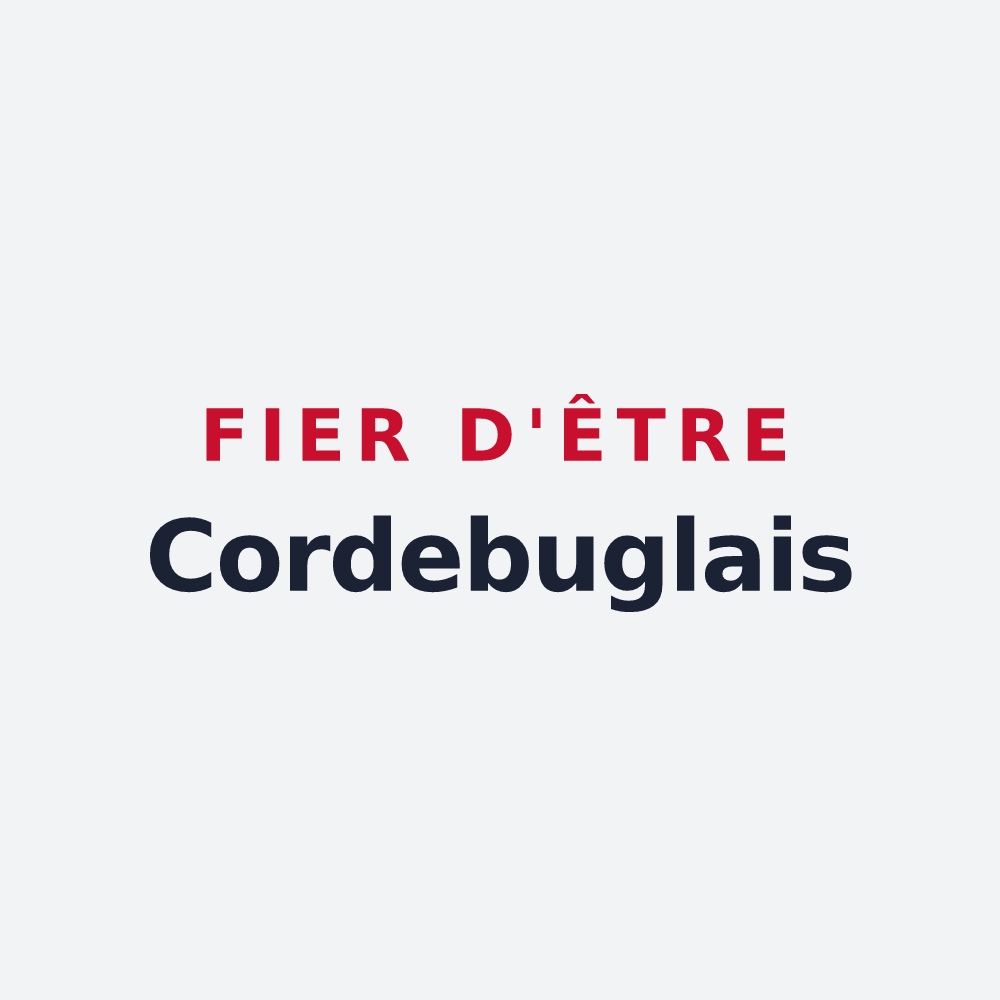 Poster « Fier d'être Cordebuglais » — design pour Cordebugle