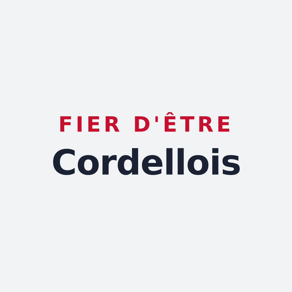 Poster « Fier d'être Cordellois » — design pour Cordelle