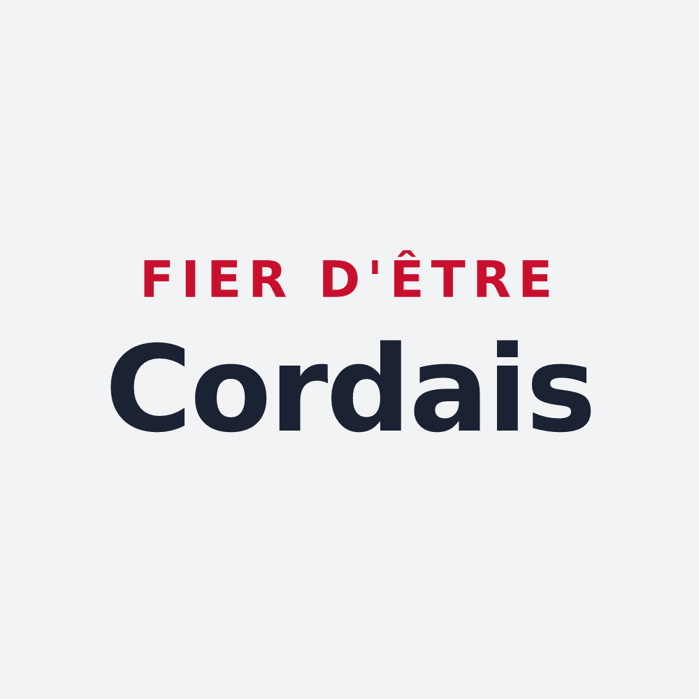 Poster « Fier d'être Cordais » — design pour Cordes-sur-Ciel