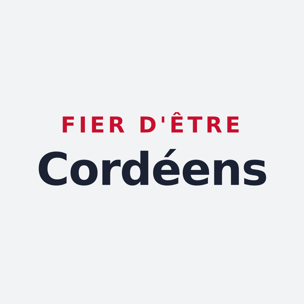 Poster « Fier d'être Cordéens » — design pour Cordey