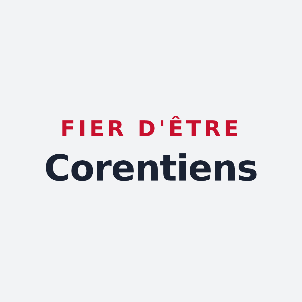 Poster « Fier d'être Corentiens » — design pour Coren