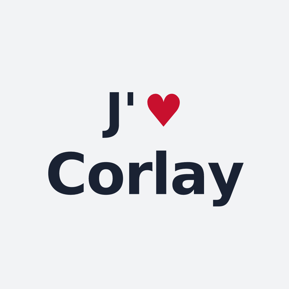 Poster personnalisé Corlay — design J'aime Corlay