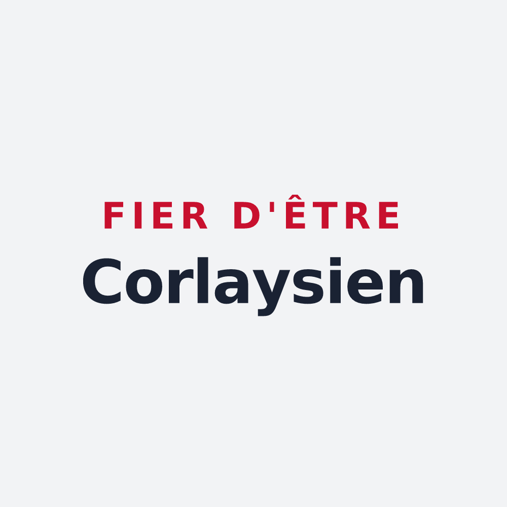 Poster « Fier d'être Corlaysien » — design pour Corlay