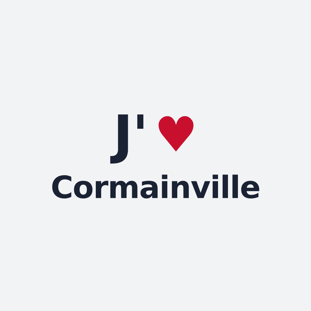 Poster personnalisé Cormainville — design J'aime Cormainville