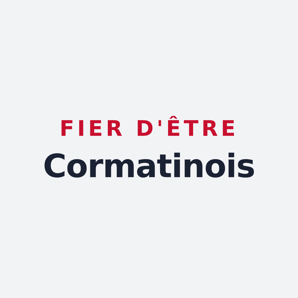 Poster « Fier d'être Cormatinois » — design pour Cormatin