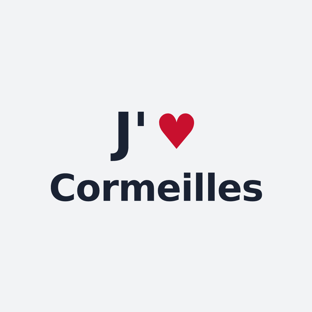Poster personnalisé Cormeilles — design J'aime Cormeilles